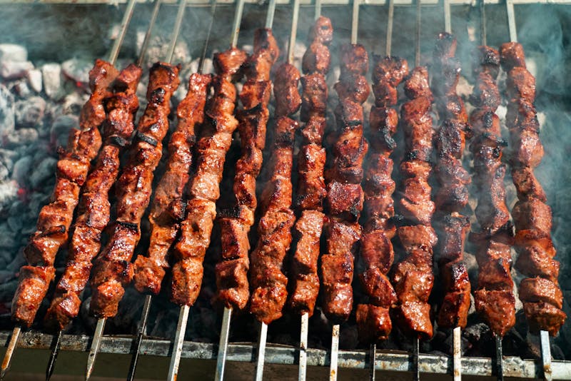4 rivers family feast BBQ spread